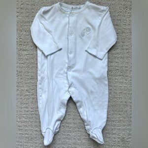 White Baby Footie by Kissy Kissy